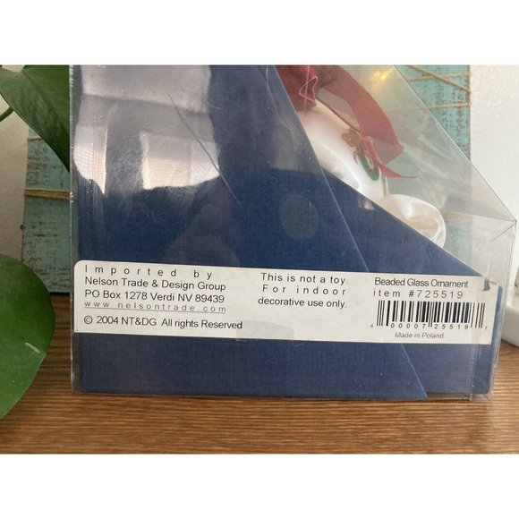 VTG Collector’s Series Large Santa Glass Ornament Hand Made in Poland - 2004 - Picture 8 of 8